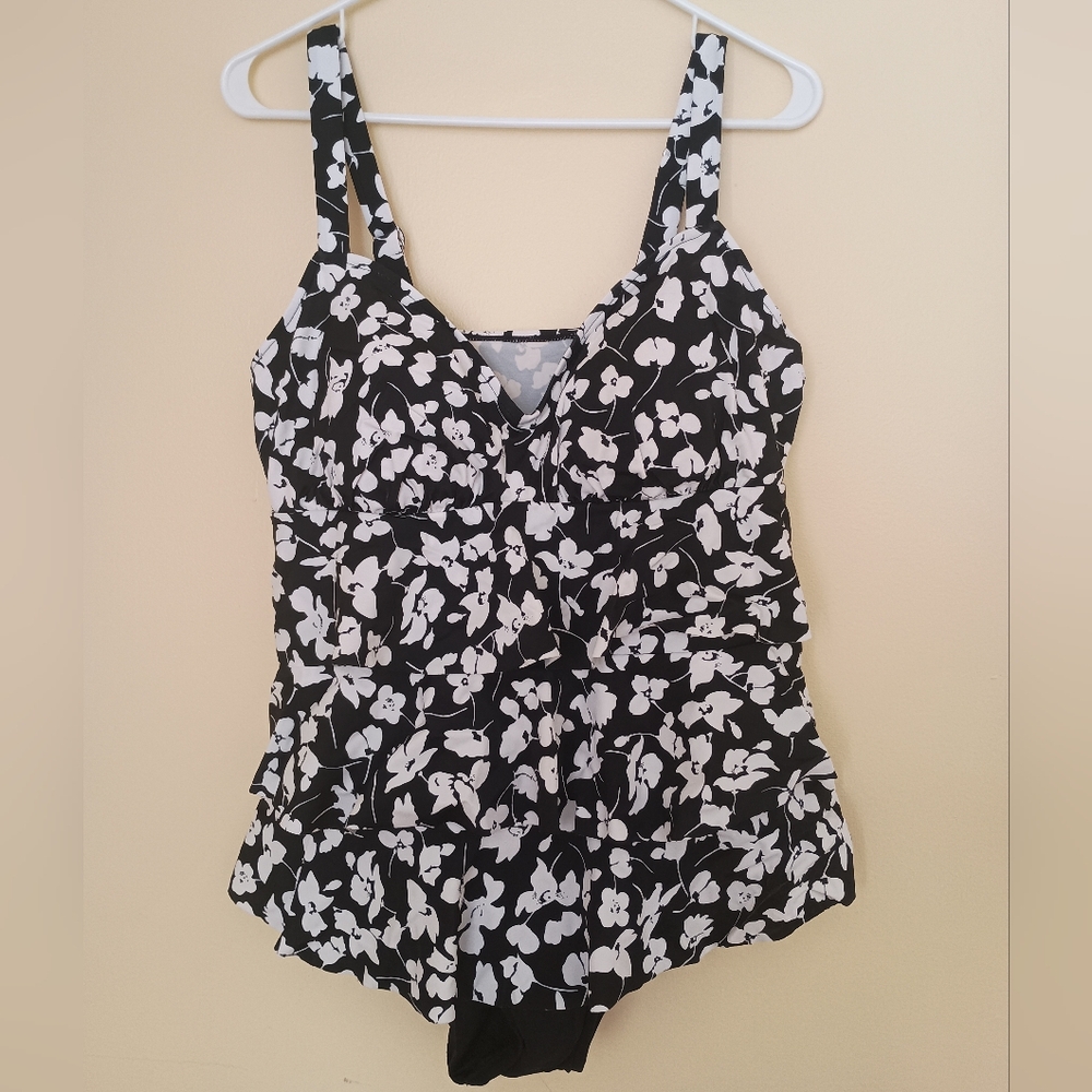 One Piece Frilly Swimsuit